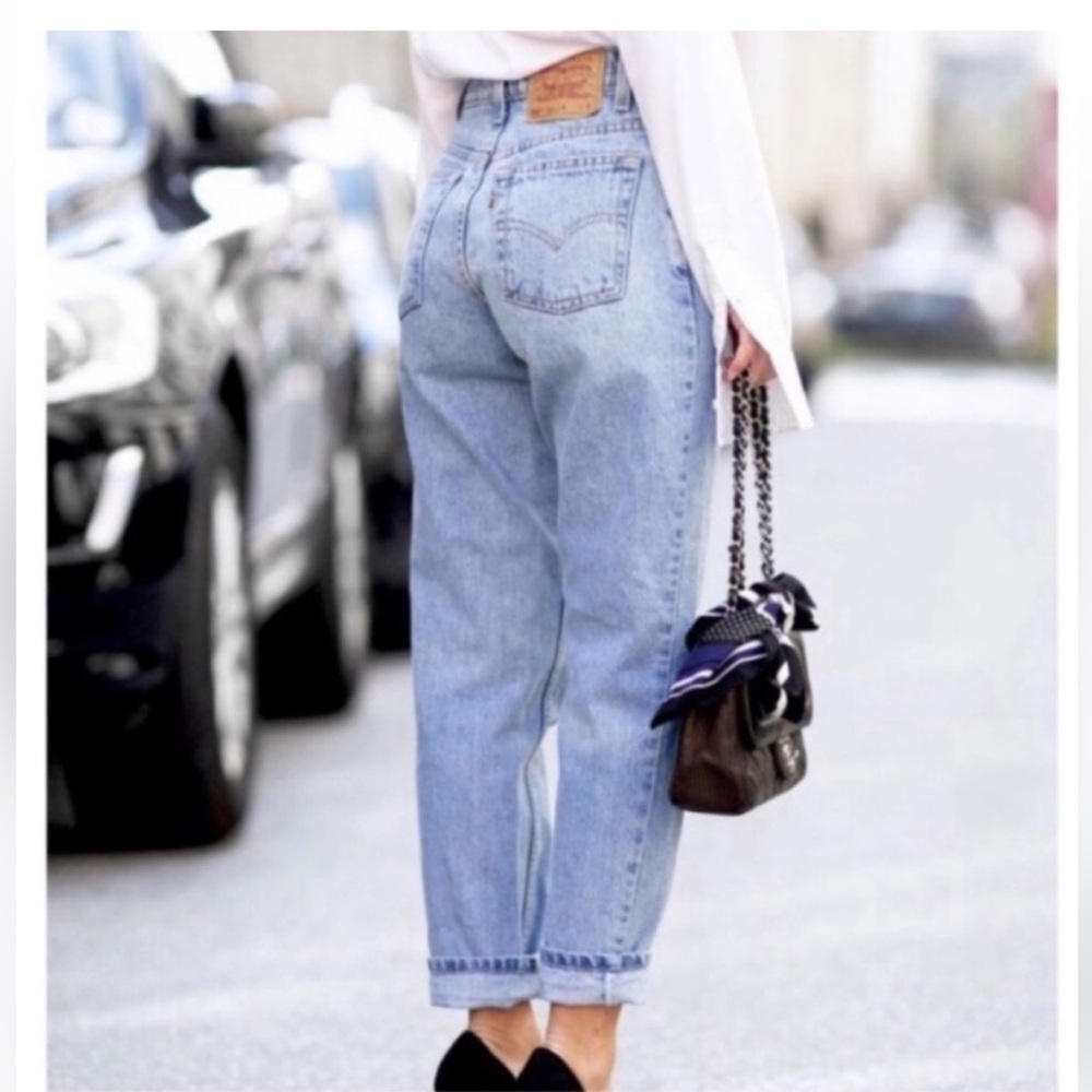 Levi's Light Blue High-Rise Mom Jeans